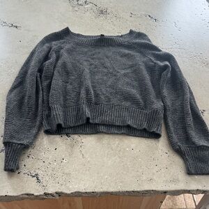 Express Charcoal Crew Neck Sweater